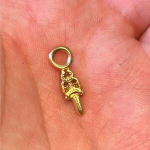 Chrome Hearts Tiny E 22kt Dagger Pendant